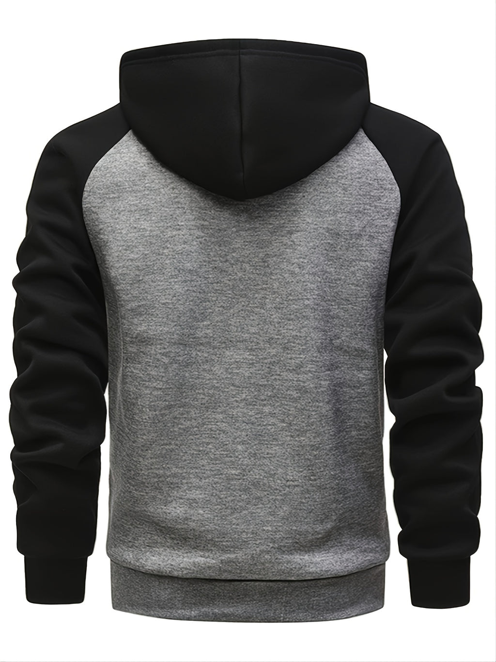 Color Block Men's Hooded Jacket Casual Long Sleeve Hoodies With Zipper Gym Sports Hooded Coat For Winter Fall