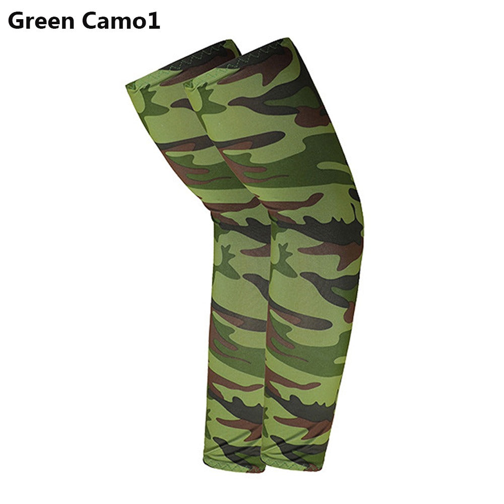 Athletic Arm Sleeves | 2pcs | Durable Material | Washable | Sports | Black with Colorful Patterns | Patterned Sleeve