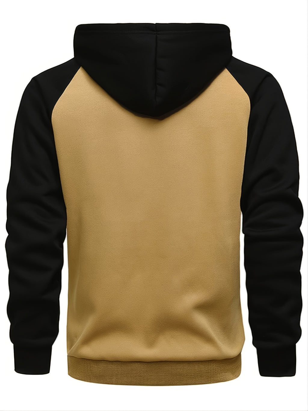 Color Block Men's Hooded Jacket Casual Long Sleeve Hoodies With Zipper Gym Sports Hooded Coat For Winter Fall