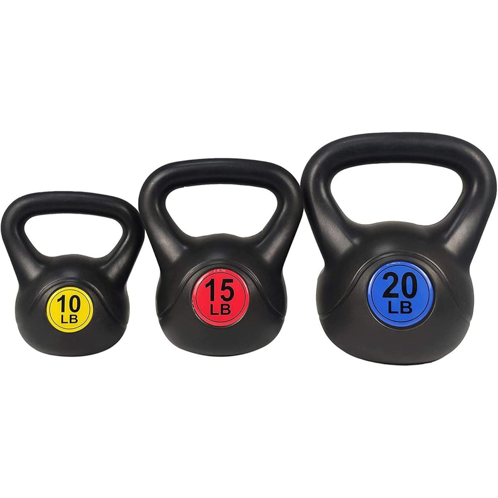 BalanceFrom Wide Grip Kettlebell Exercise Fitness Weight Set, Multiple Sizes