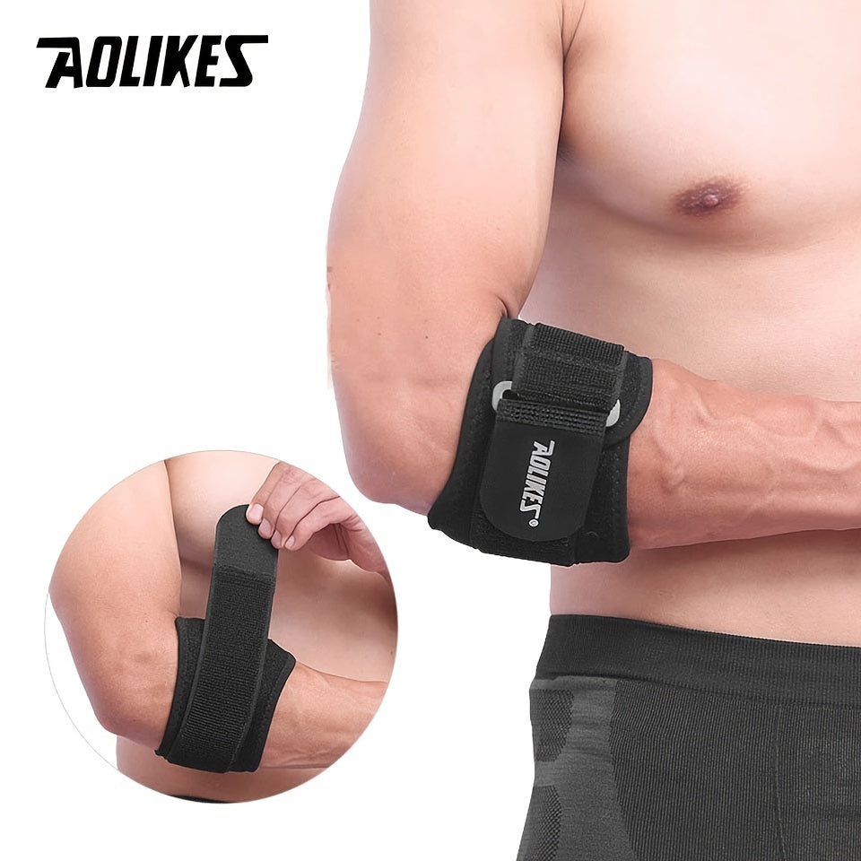 AOLIKES Tennis Elbow Support Pads - Adjustable Tennis Elbow Brace with Compression, Tennis Elbow Brace for Tennis, Basketball, Golf, - Non-slip Strap, Hand Wash Only - Ideal For Epicondylitis, Elbow Brace, Sports Care, Fit De