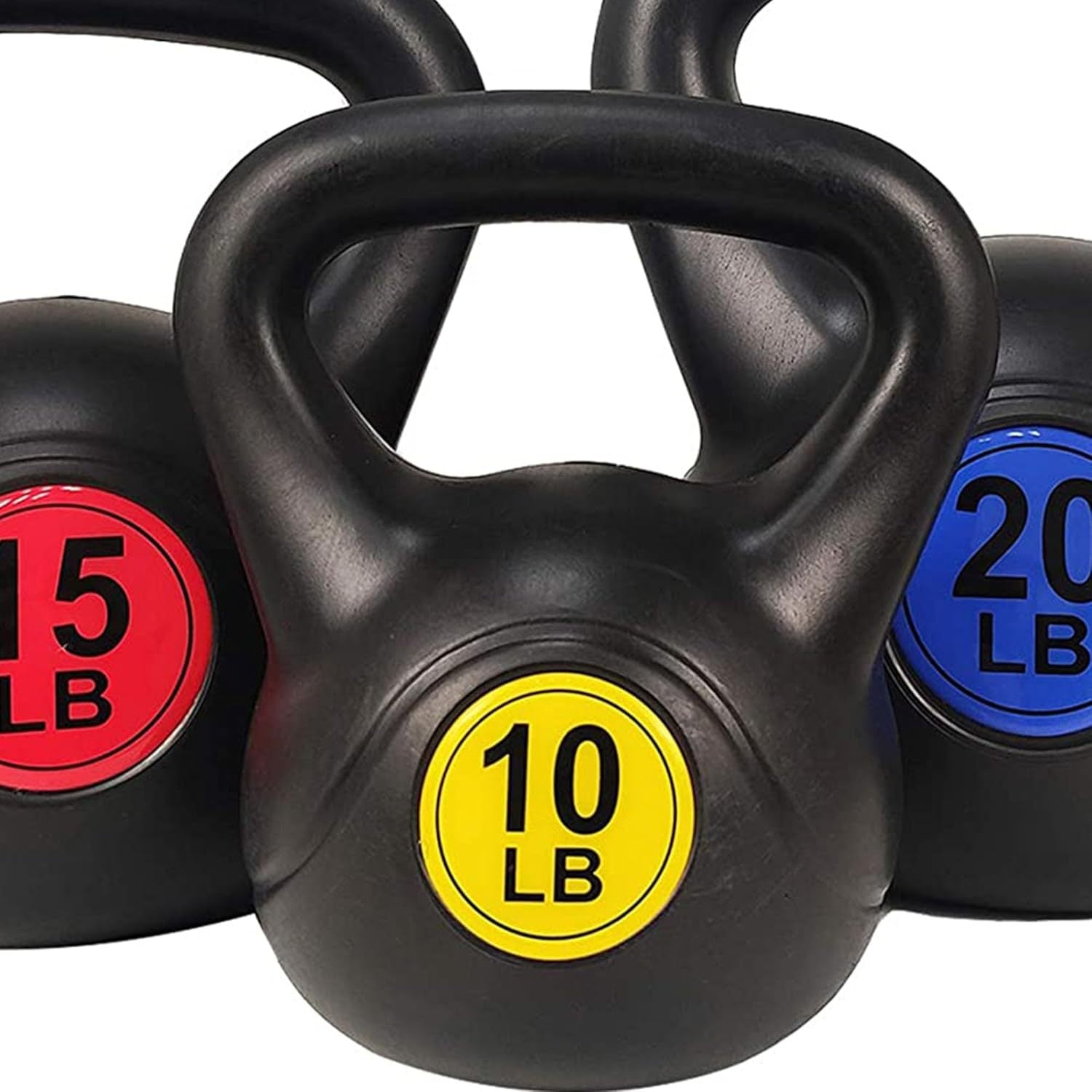 BalanceFrom Wide Grip Kettlebell Exercise Fitness Weight Set, Multiple Sizes