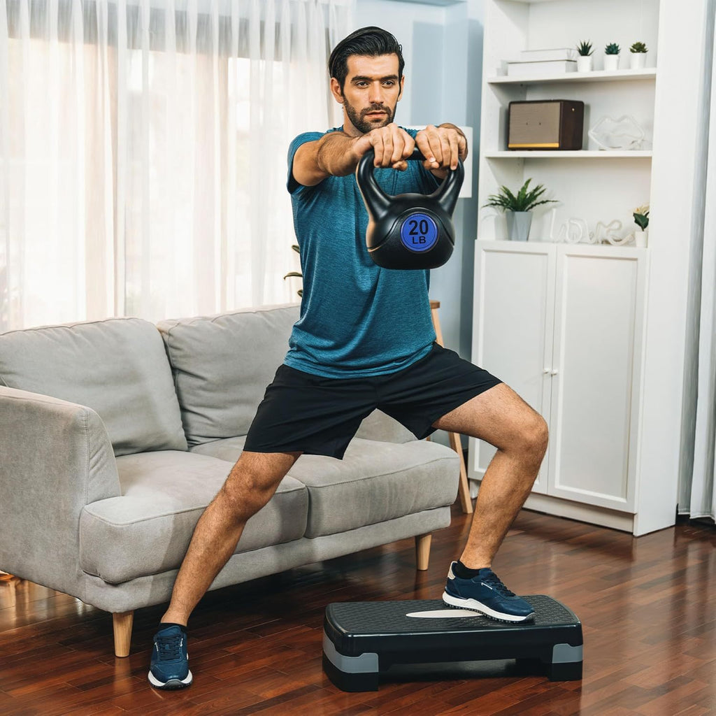 BalanceFrom Wide Grip Kettlebell Exercise Fitness Weight Set, Multiple Sizes