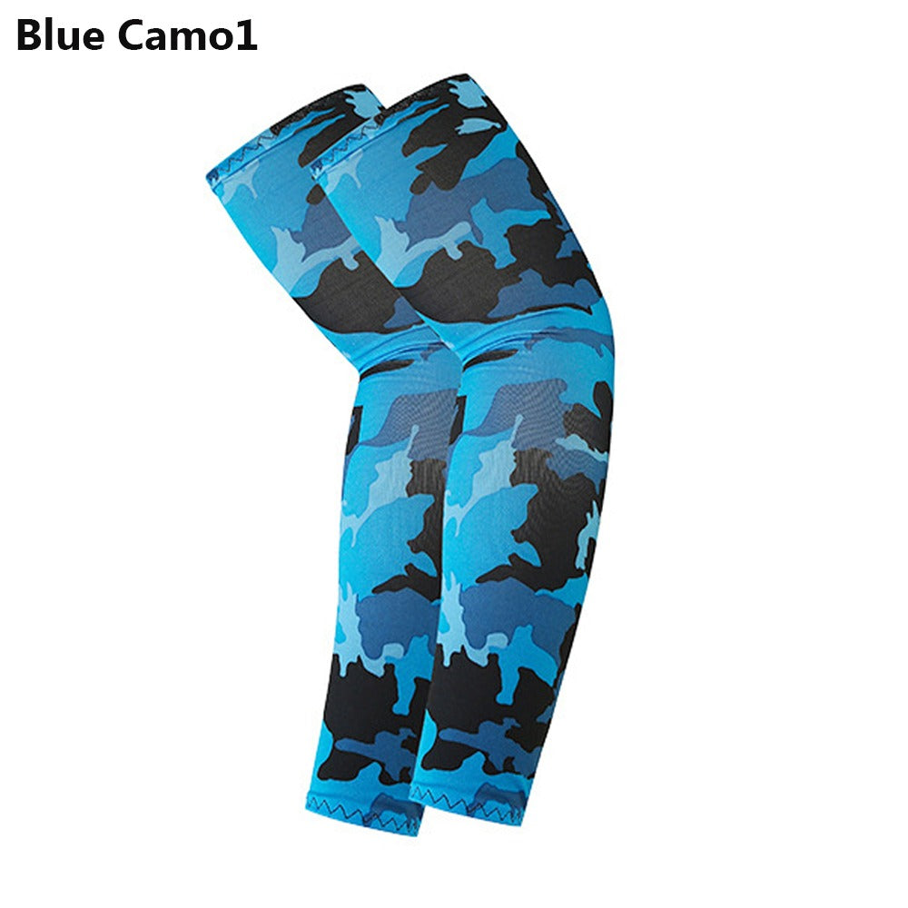 Athletic Arm Sleeves | 2pcs | Durable Material | Washable | Sports | Black with Colorful Patterns | Patterned Sleeve