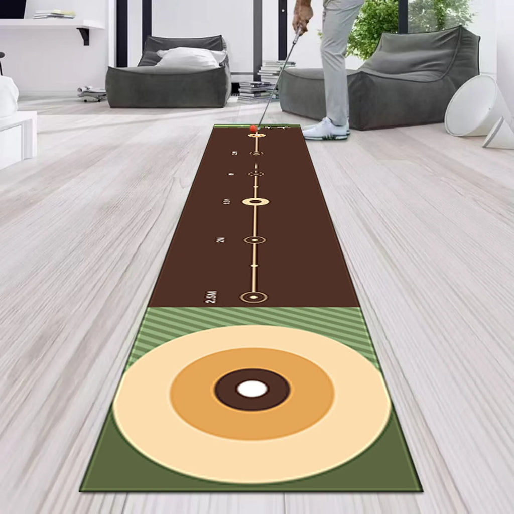 Golf Putting Mat Gift for Golfer Golfing Accessory Lightweight Portable Improve Putting Accuracy Training Aid for Park Lawn Home