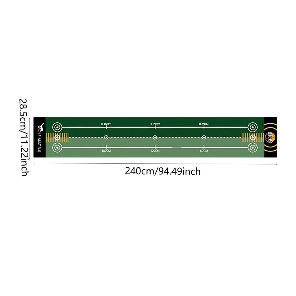 Golf Putting Mat Gift for Golfer Golfing Accessory Lightweight Portable Improve Putting Accuracy Training Aid for Park Lawn Home