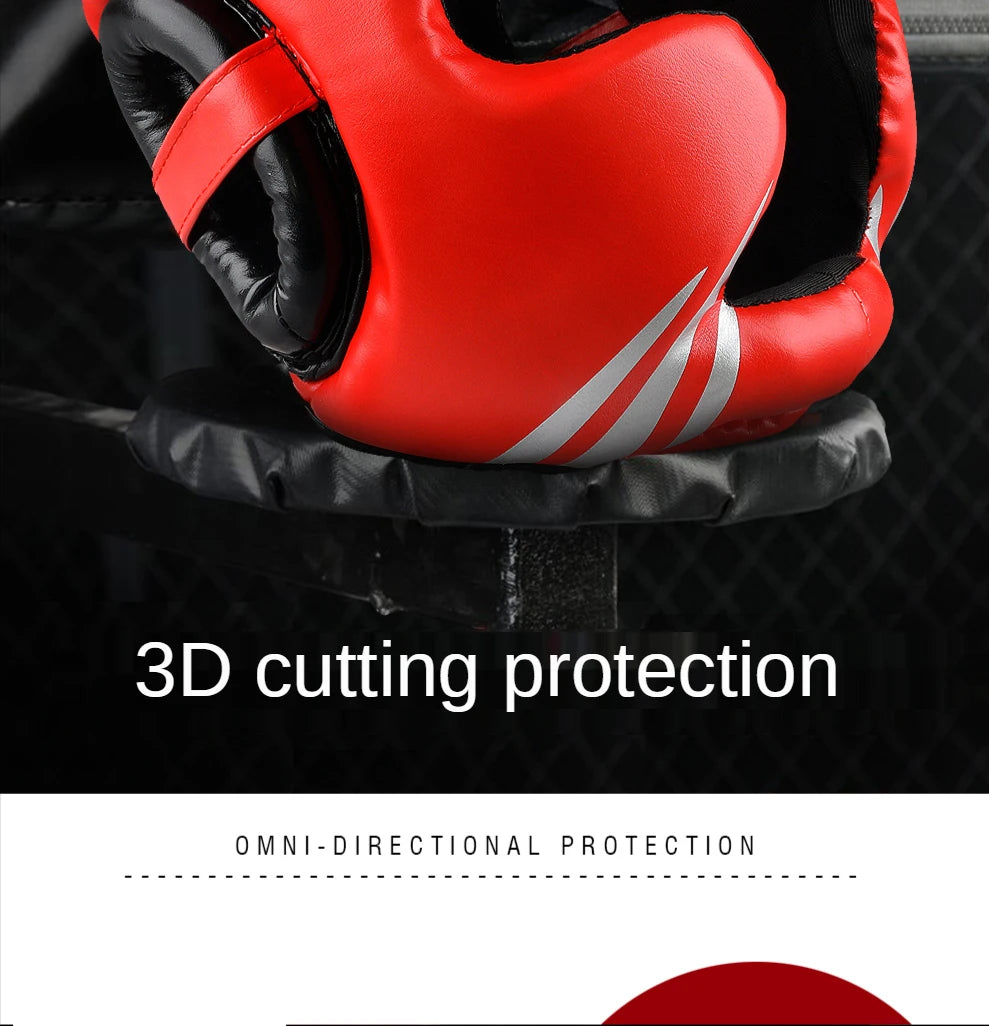 2020 Professional Adult Men Women Kick Boxing Sanda MMA Head Protector MMA Helmet Muay Thai Boxing Taekwondo Karate Guard Head