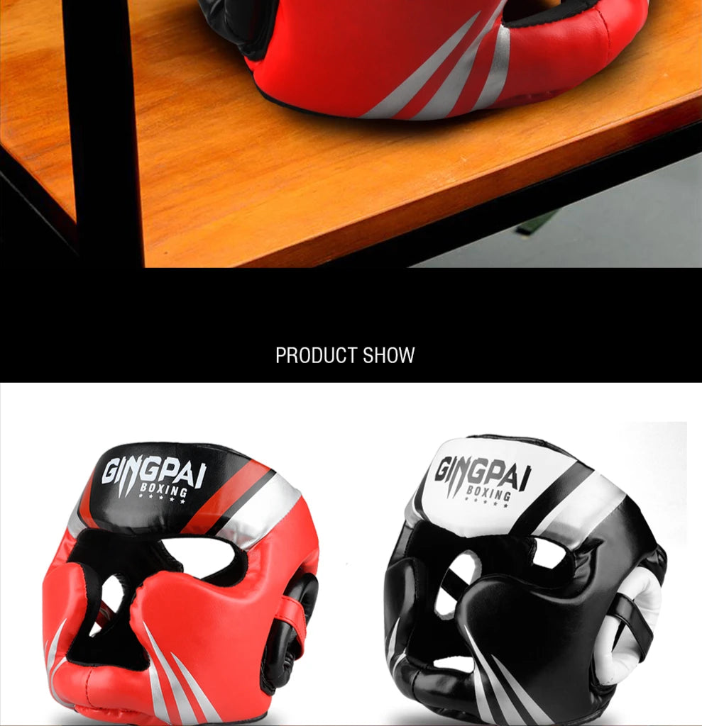 2020 Professional Adult Men Women Kick Boxing Sanda MMA Head Protector MMA Helmet Muay Thai Boxing Taekwondo Karate Guard Head