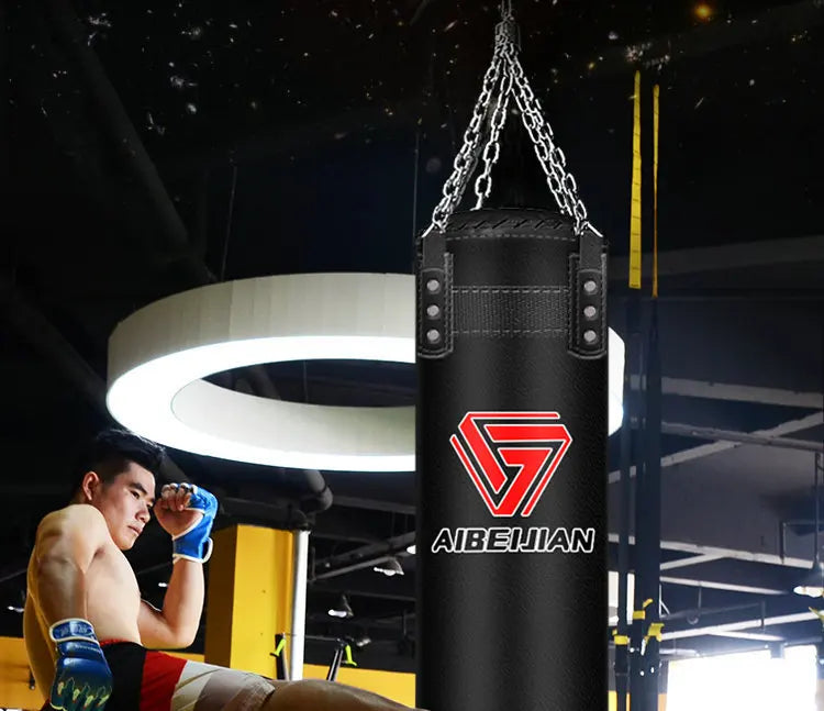 Punching Boxing Bags with Upgrade Hook, Durable Leather Sandbag for Adults, Muay Thai, Taekwondo, Sanda, Boxing Training, 180 cm