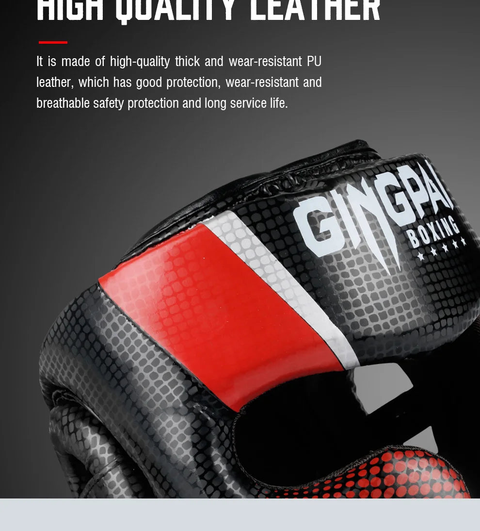 2020 Professional Adult Men Women Kick Boxing Sanda MMA Head Protector MMA Helmet Muay Thai Boxing Taekwondo Karate Guard Head