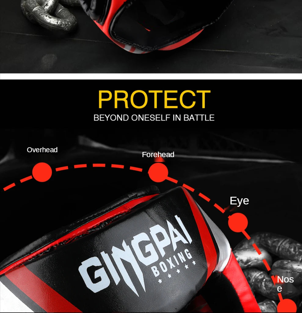 2020 Professional Adult Men Women Kick Boxing Sanda MMA Head Protector MMA Helmet Muay Thai Boxing Taekwondo Karate Guard Head