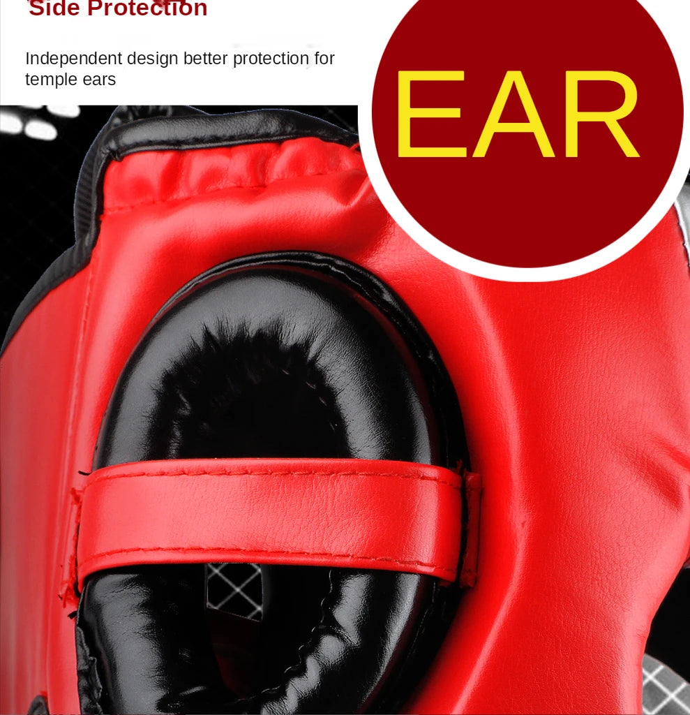 2020 Professional Adult Men Women Kick Boxing Sanda MMA Head Protector MMA Helmet Muay Thai Boxing Taekwondo Karate Guard Head