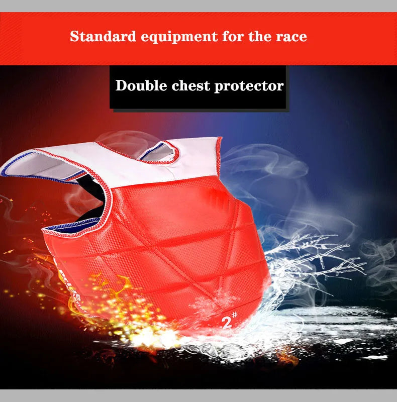 WTF Taekwondo Glvoes Karate Vest Body Protector Sparring Gear Arm Shin Chest Guard Helmet MMA Training Set Equipment kickboxing