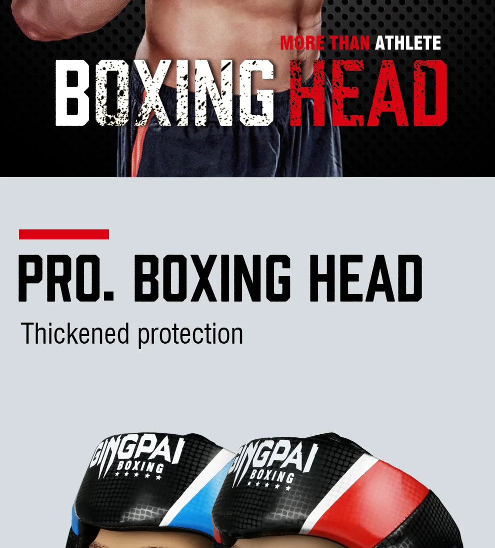 2020 Professional Adult Men Women Kick Boxing Sanda MMA Head Protector MMA Helmet Muay Thai Boxing Taekwondo Karate Guard Head