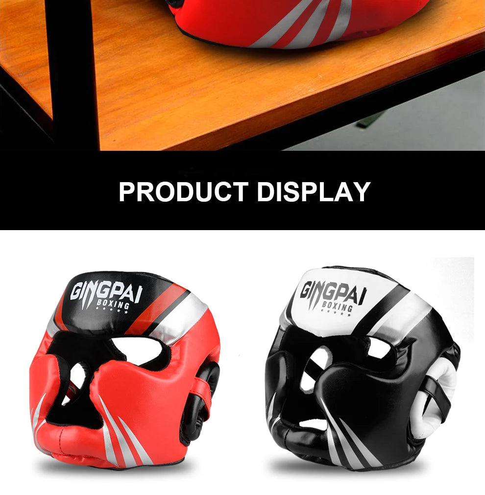 2020 Professional Adult Men Women Kick Boxing Sanda MMA Head Protector MMA Helmet Muay Thai Boxing Taekwondo Karate Guard Head