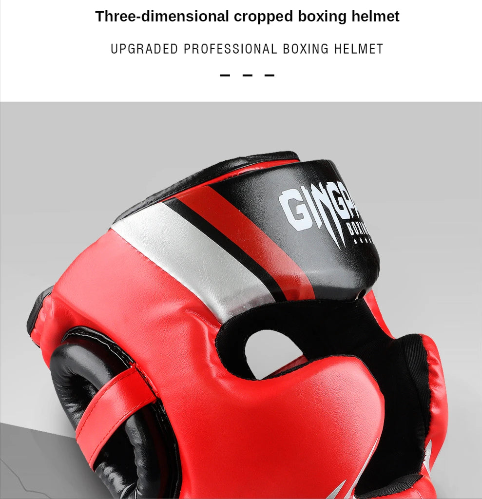 2020 Professional Adult Men Women Kick Boxing Sanda MMA Head Protector MMA Helmet Muay Thai Boxing Taekwondo Karate Guard Head