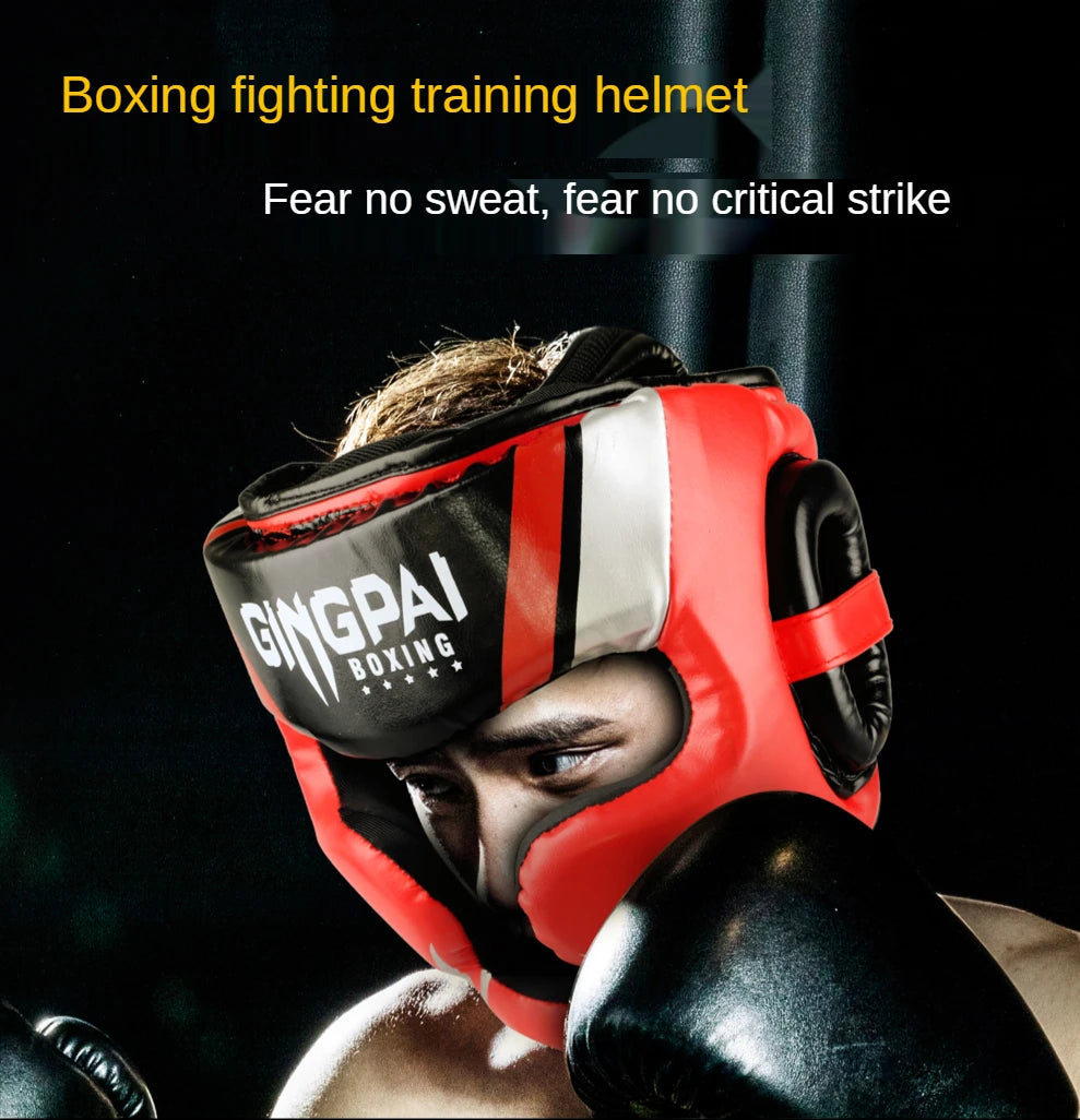 2020 Professional Adult Men Women Kick Boxing Sanda MMA Head Protector MMA Helmet Muay Thai Boxing Taekwondo Karate Guard Head