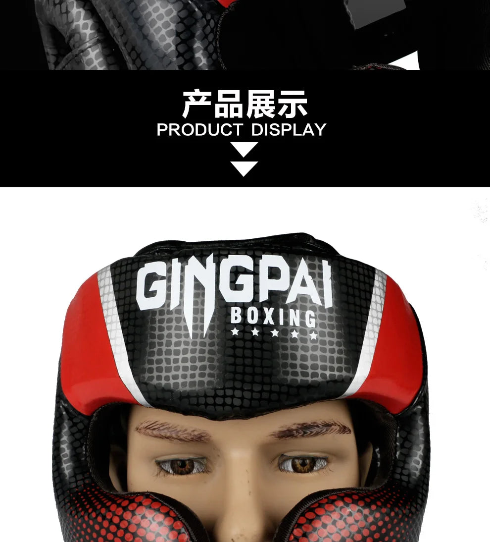 2020 Professional Adult Men Women Kick Boxing Sanda MMA Head Protector MMA Helmet Muay Thai Boxing Taekwondo Karate Guard Head