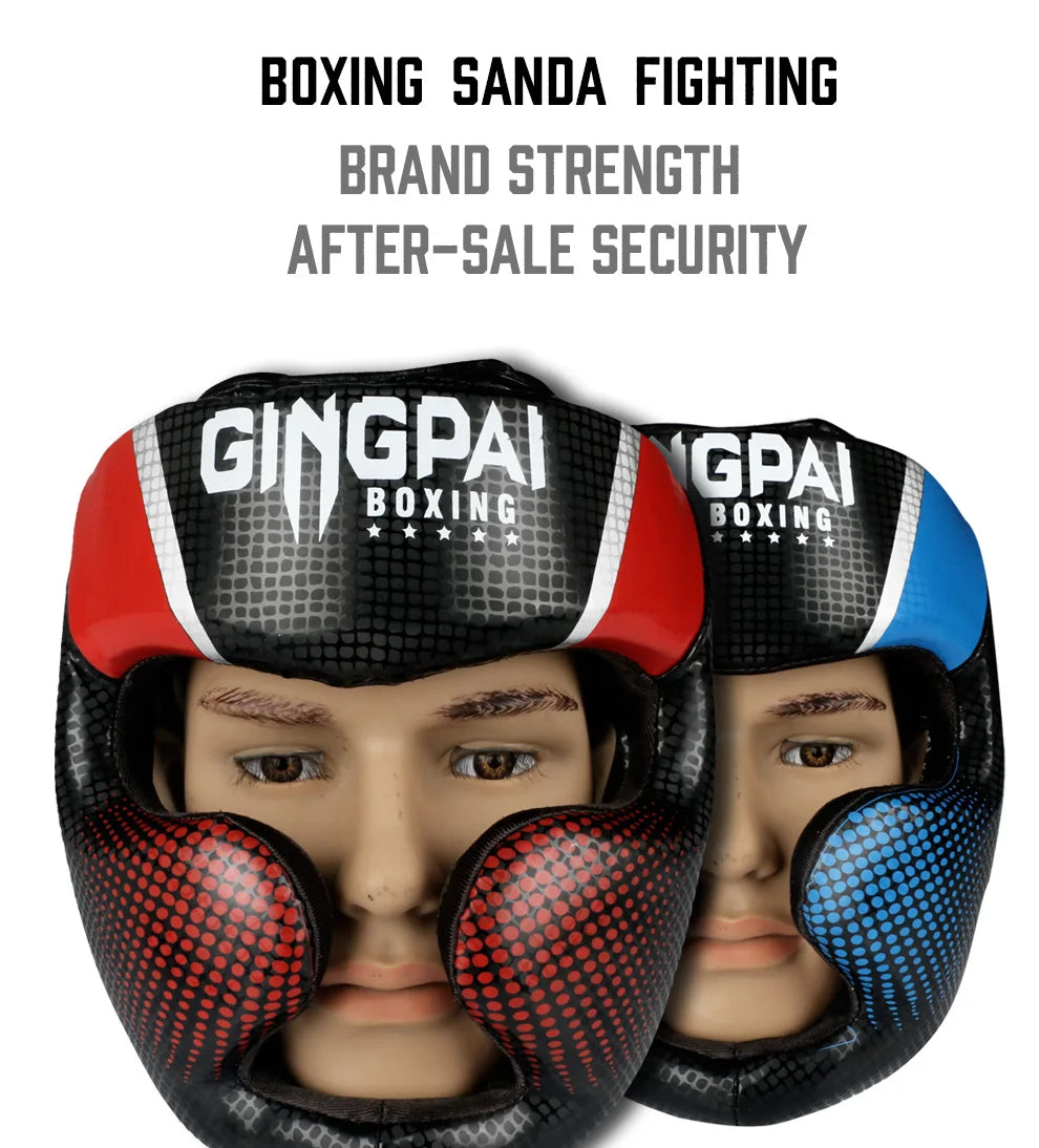 2020 Professional Adult Men Women Kick Boxing Sanda MMA Head Protector MMA Helmet Muay Thai Boxing Taekwondo Karate Guard Head