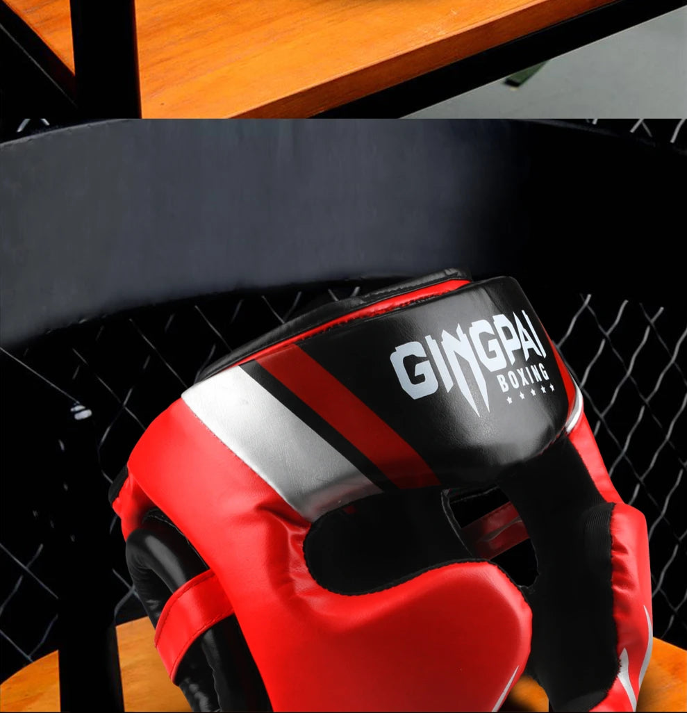 2020 Professional Adult Men Women Kick Boxing Sanda MMA Head Protector MMA Helmet Muay Thai Boxing Taekwondo Karate Guard Head