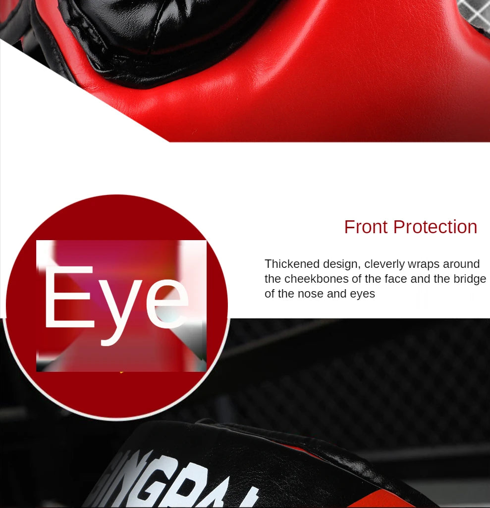 2020 Professional Adult Men Women Kick Boxing Sanda MMA Head Protector MMA Helmet Muay Thai Boxing Taekwondo Karate Guard Head