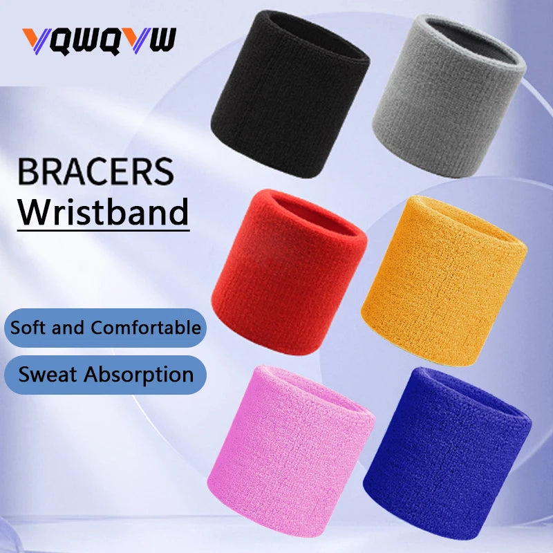 1Pcs Sweatband Sports Wristband for Men & Women,Cotton Cloth Sweatband for Tennis,Basketball,Football,Running,Gym,Working Out