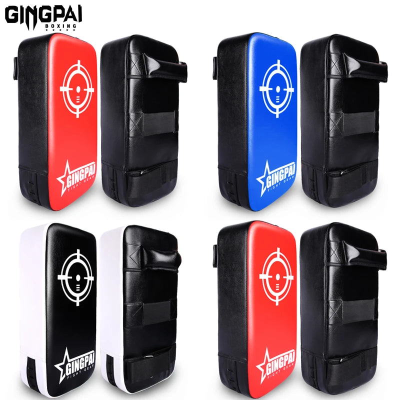 1Pcs Taekwondo Kick Pad PU Muay Thai Pads MMA Karate Kick Pads Kickboxing Training Pads Martial Arts Punching Pads Leather Strik