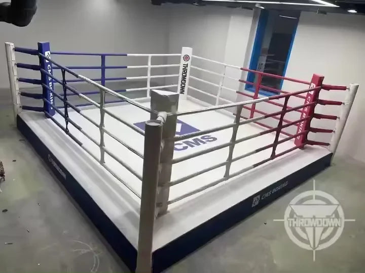 Factory Custom Logo MMA Elevated Boxing Ring Wrestling Ring Competition Standard for Sale