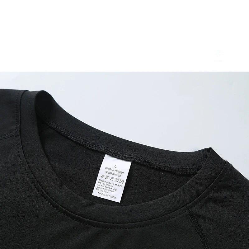 Compression Long Sleeve T Shirt Men Elastic Training T-shirt Gym Fitness Workout Tights Sport Jersey Athletic Running Shirt Men