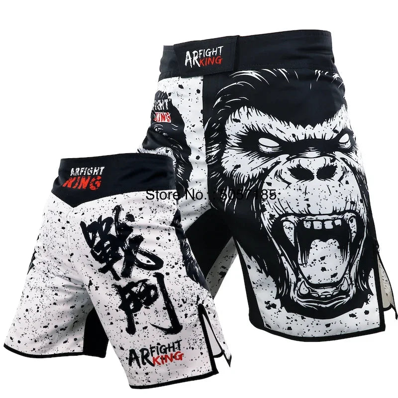 MMA Shorts Kickboxing Short Men's Fight Shorts Mixed Martial Arts BJJ Jiu Jitsu Muay Thai Pants Grappling Boxing Training Trunks
