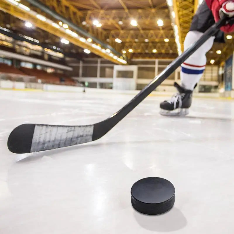 4 Pieces Standard Size Hockey Pucks Smooth Hockey Training Game Pucks Ice Hockey Supplies