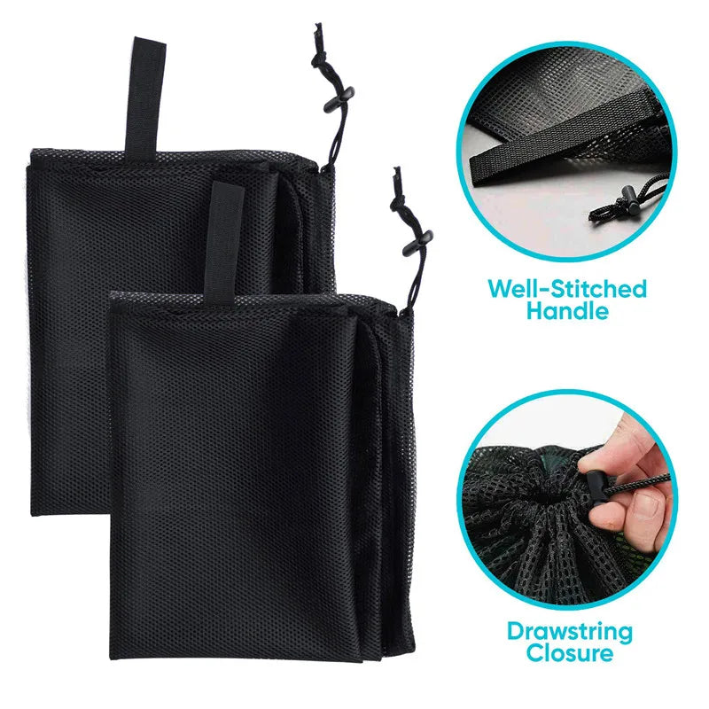 Large Mesh Sports Bags Pack Storing Clothes Bags Drawstring Bag For Storing Basketball Volleyball Baseball Swimming Equipment