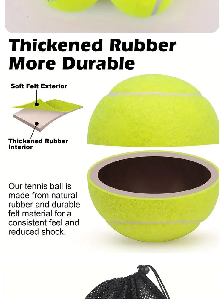 3 Pcs Of Advanced Training Tennis-durable And Highly Elastic-very Suitable For Beginners Rubber Tennis