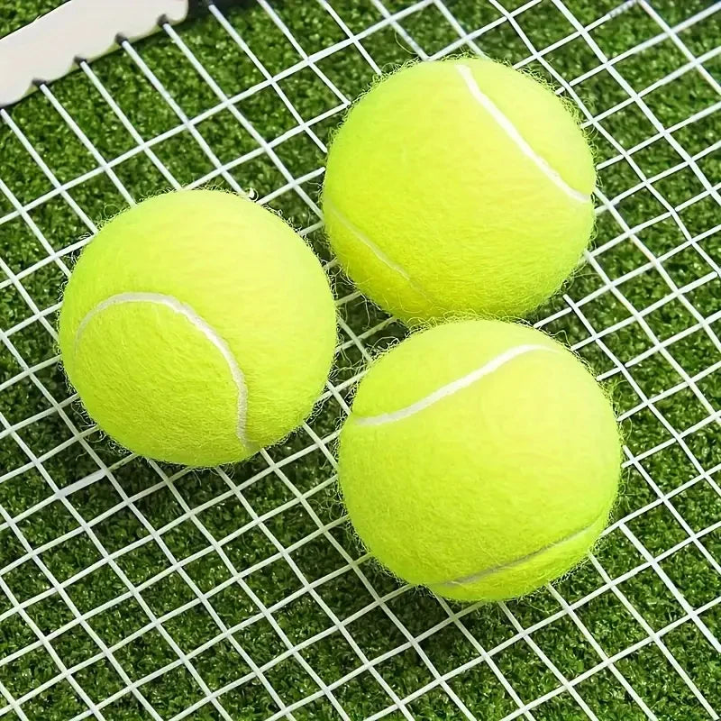 3 Pcs Of Advanced Training Tennis-durable And Highly Elastic-very Suitable For Beginners Rubber Tennis