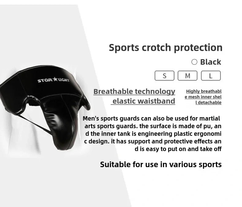 Men's full girdle protection Boxer Men's Taekwondo groin protection boxing karate jockstrap free fight jockstrap
