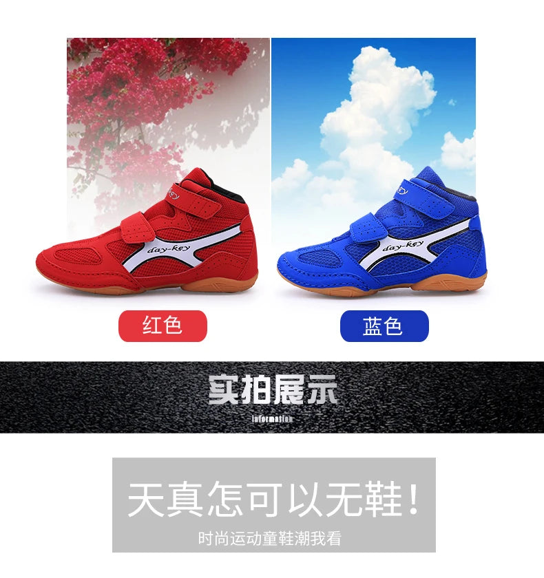 Children's Wrestling Boxing Shoes Children's Training Comfortable Wrestling Shoes Professional Squat Wrestling Boxing Shoes