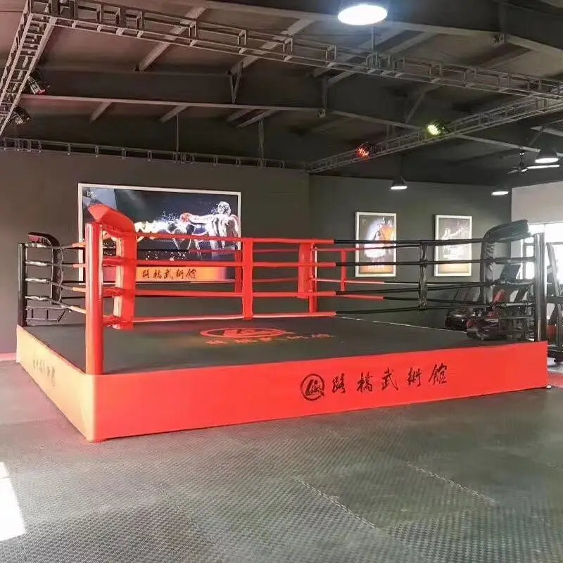 Elevated Boxing Ring Wrestling Ring - Competition Standard  Portable Boxing Ring 6m*6m*50cm  7.8*7.8*1m