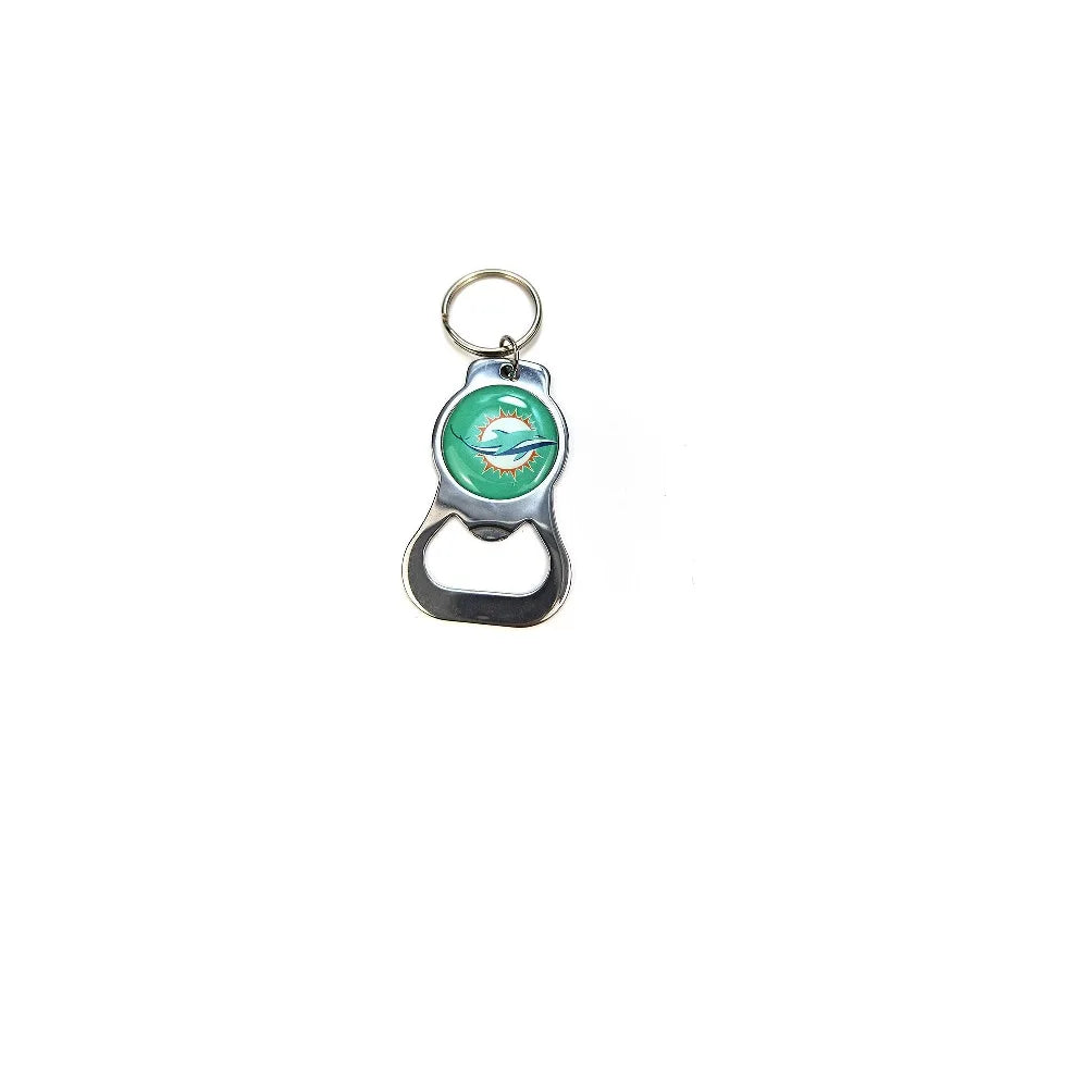 Beer Bottle Opener Keychain Stainless Steel Football nfl Charm Keychains Jewelry Gift