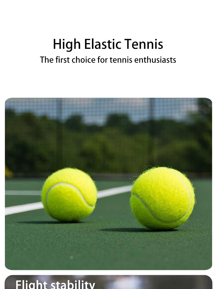 3 Pcs Of Advanced Training Tennis-durable And Highly Elastic-very Suitable For Beginners Rubber Tennis