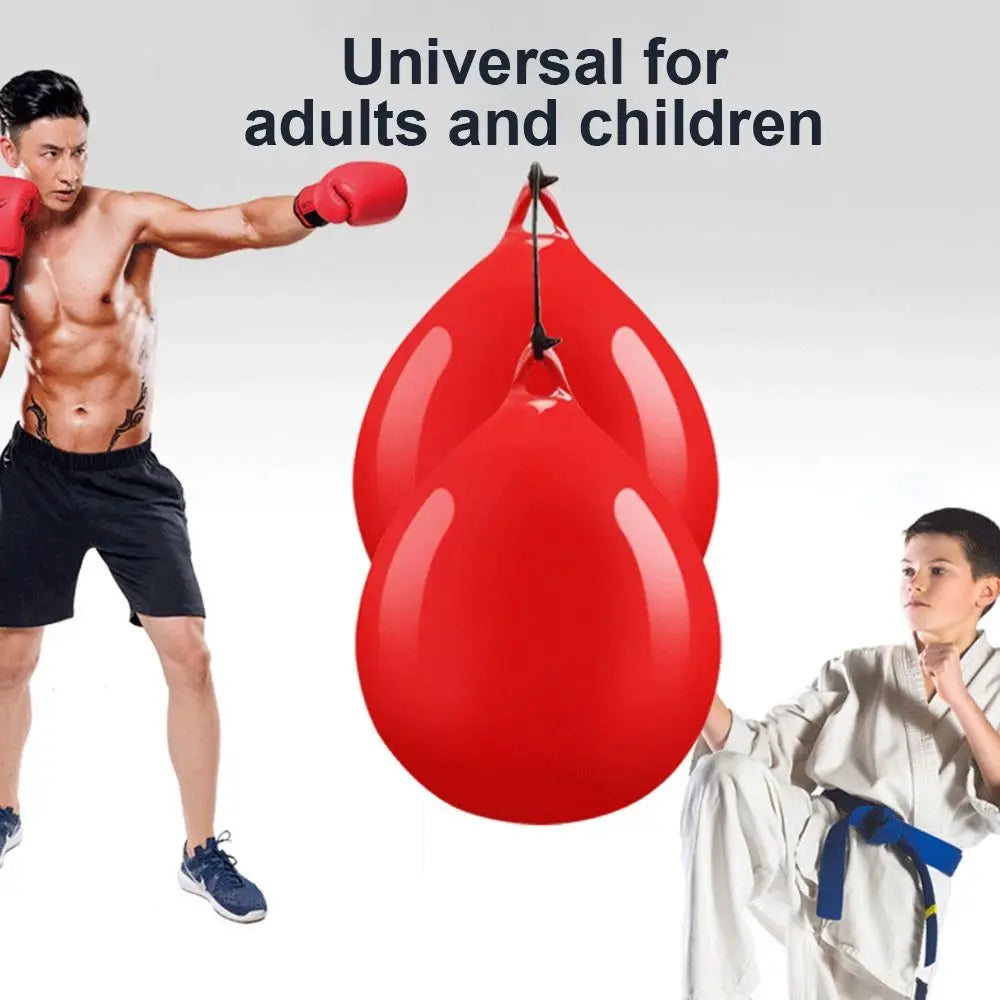 Heavy Duty Aqua Punching Bag Portable Red PVC Boxing Water Aqua Bag Hanging Boxing Practice Heavy Punching Bag