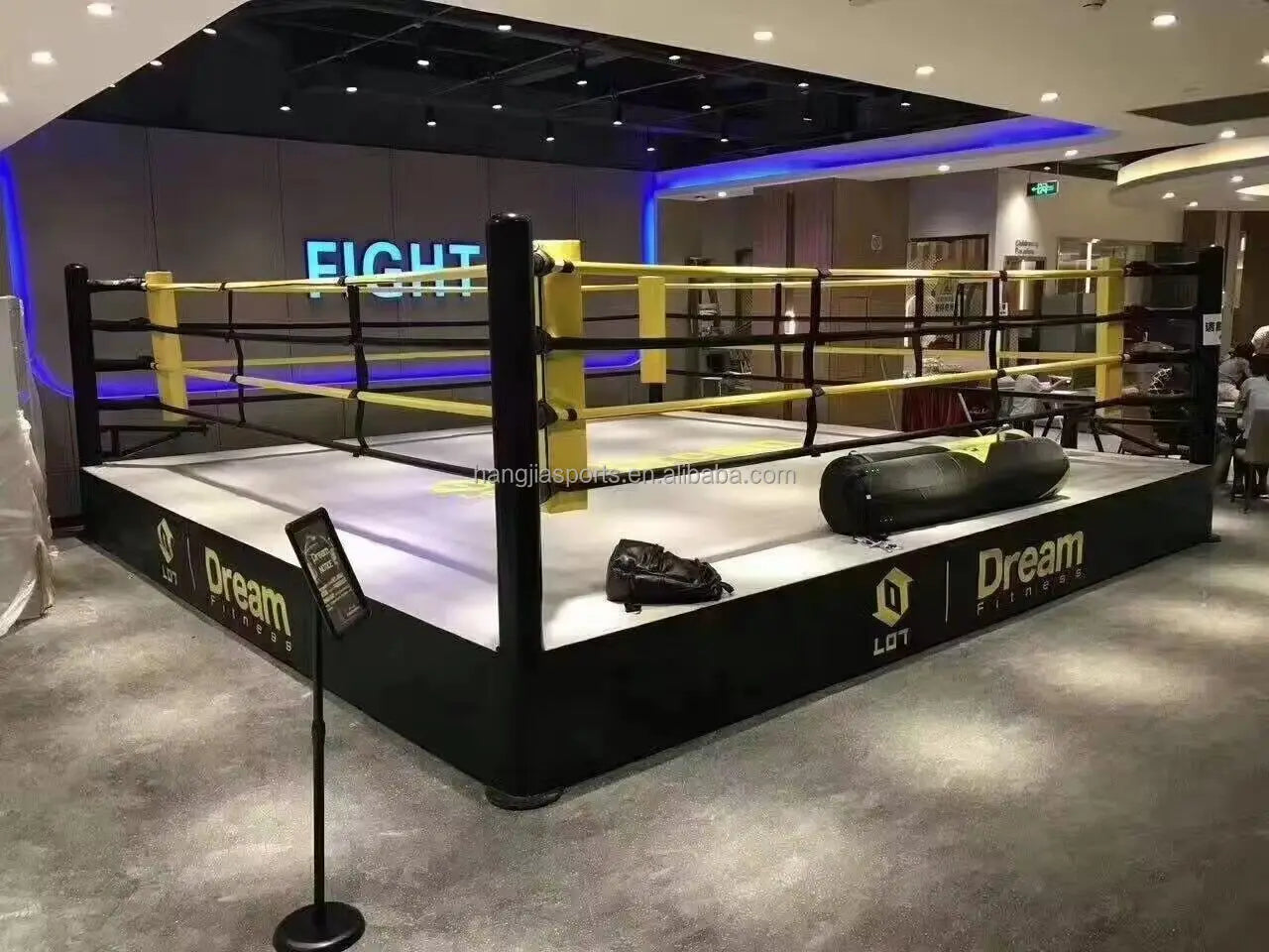 Elevated Boxing Ring Wrestling Ring - Competition Standard  Portable Boxing Ring 6m*6m*50cm  7.8*7.8*1m