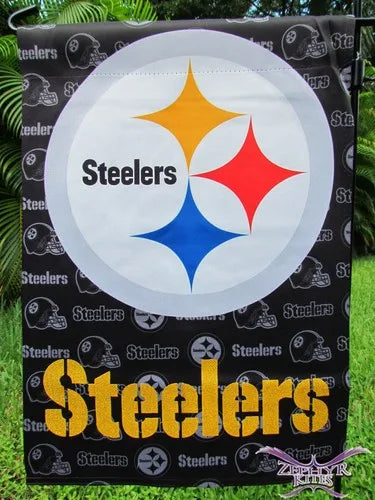 Pittsburgh Steelers garden flag double sided 12"x18" flag Officially Licensed mmn