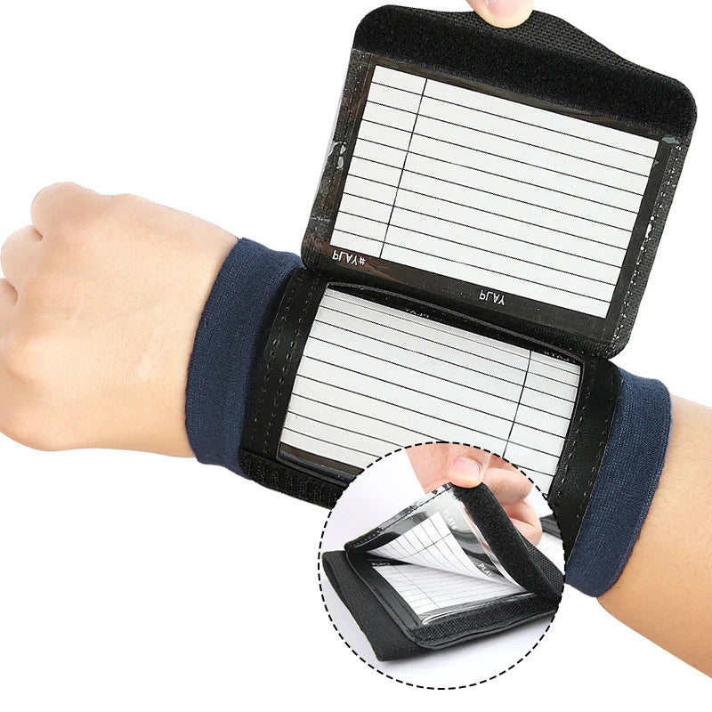 Football Tactic Board Wristband Football Basketball Tactical Manual Wristband for Training Practice Accessories Sports Gear