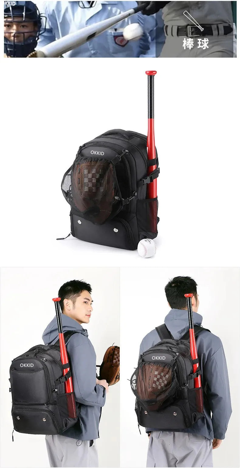 Basketball Backpack Football bag Large Sports Bag with Separate Ball Holder & Shoes Compartment, Best for Basketball, Soccer,Gym