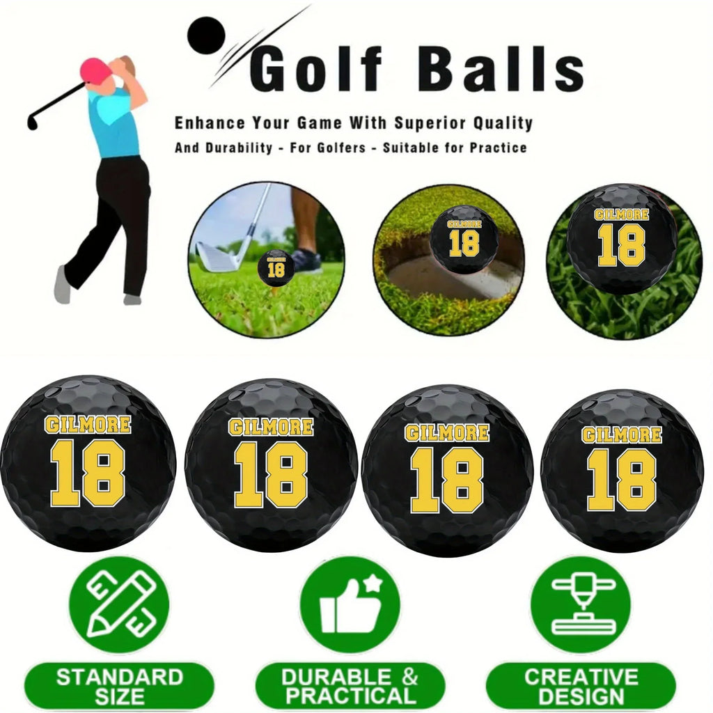 4 Pcs funny Golf Balls for Men Adult Humor Trick Novelty GolferGift Set for Dad Boyfriend Coworkers Unique Professional Practice