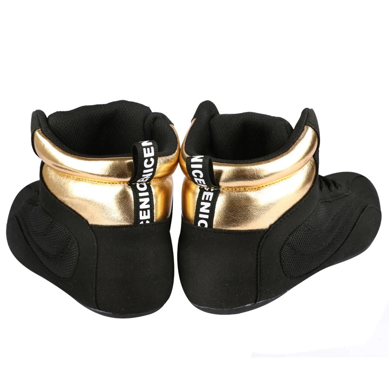 Professional Men Wrestling Shoes Breathable Women Boxing Shoes Comfortable Boxing Training Boot Wear-Resisting Fighting Boots