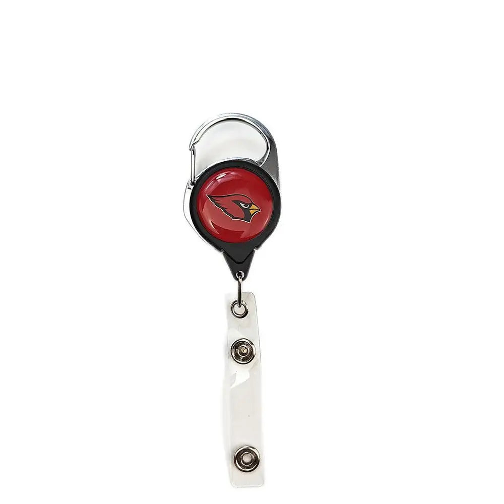 Belt Rope Football nfl Keychain Name Tag Holder Cord Reel Retract ID Card Badge Clip Reel