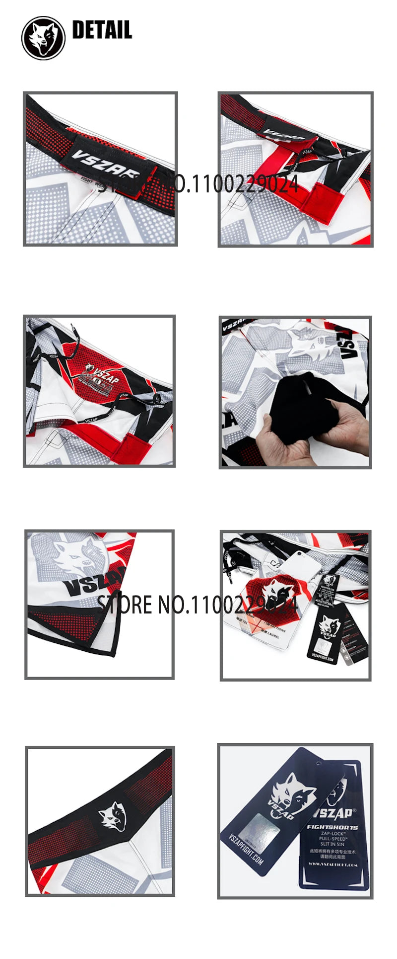 MMA Shorts Men's Boxing Pants VSZAP Kickboxing Training Grappling Shorts Gym Breathable Martial Arts Muay Thai Cage Fight Wear