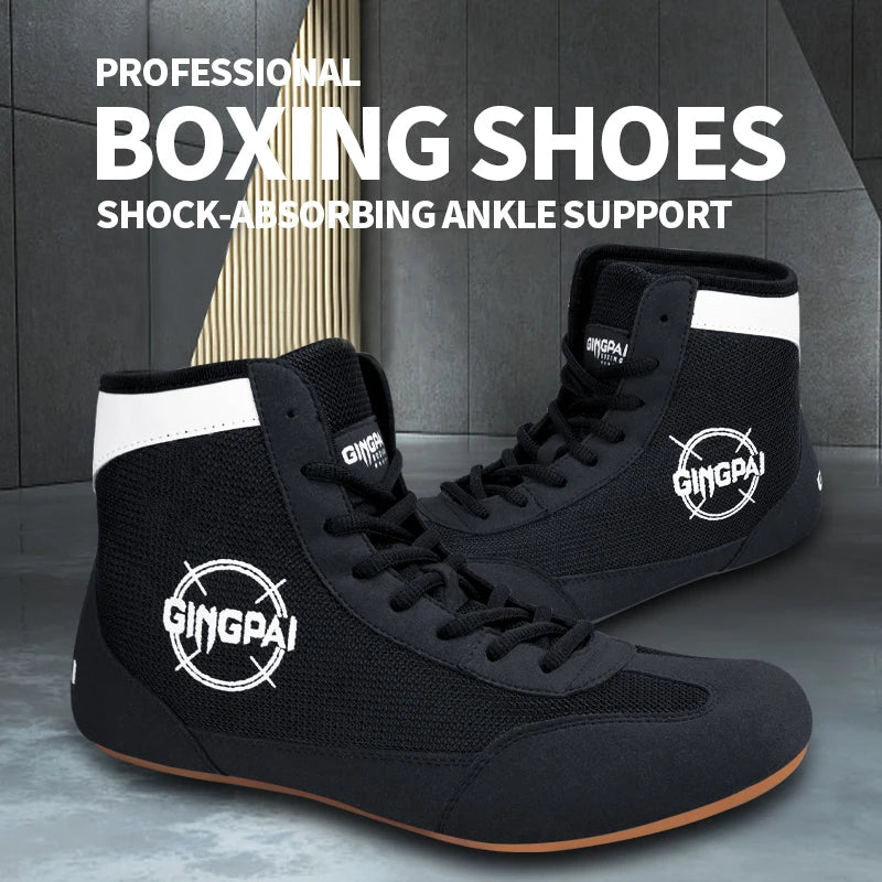 Authentic Wrestling Shoes Men Women Training Shoes Sneakers Professional Boxing Shoes Fitness Weightlifting Martial Arts