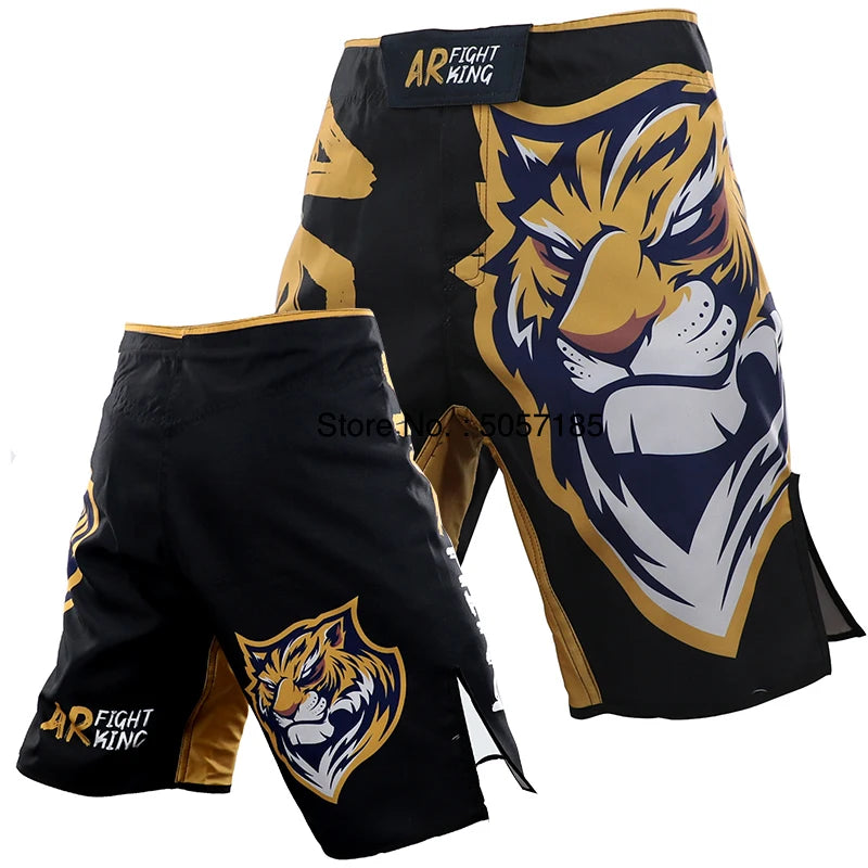 MMA Shorts Kickboxing Short Men's Fight Shorts Mixed Martial Arts BJJ Jiu Jitsu Muay Thai Pants Grappling Boxing Training Trunks